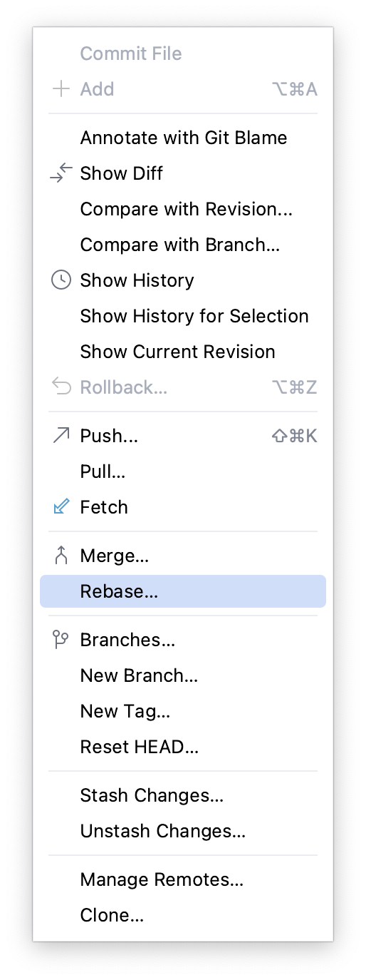 git rebase