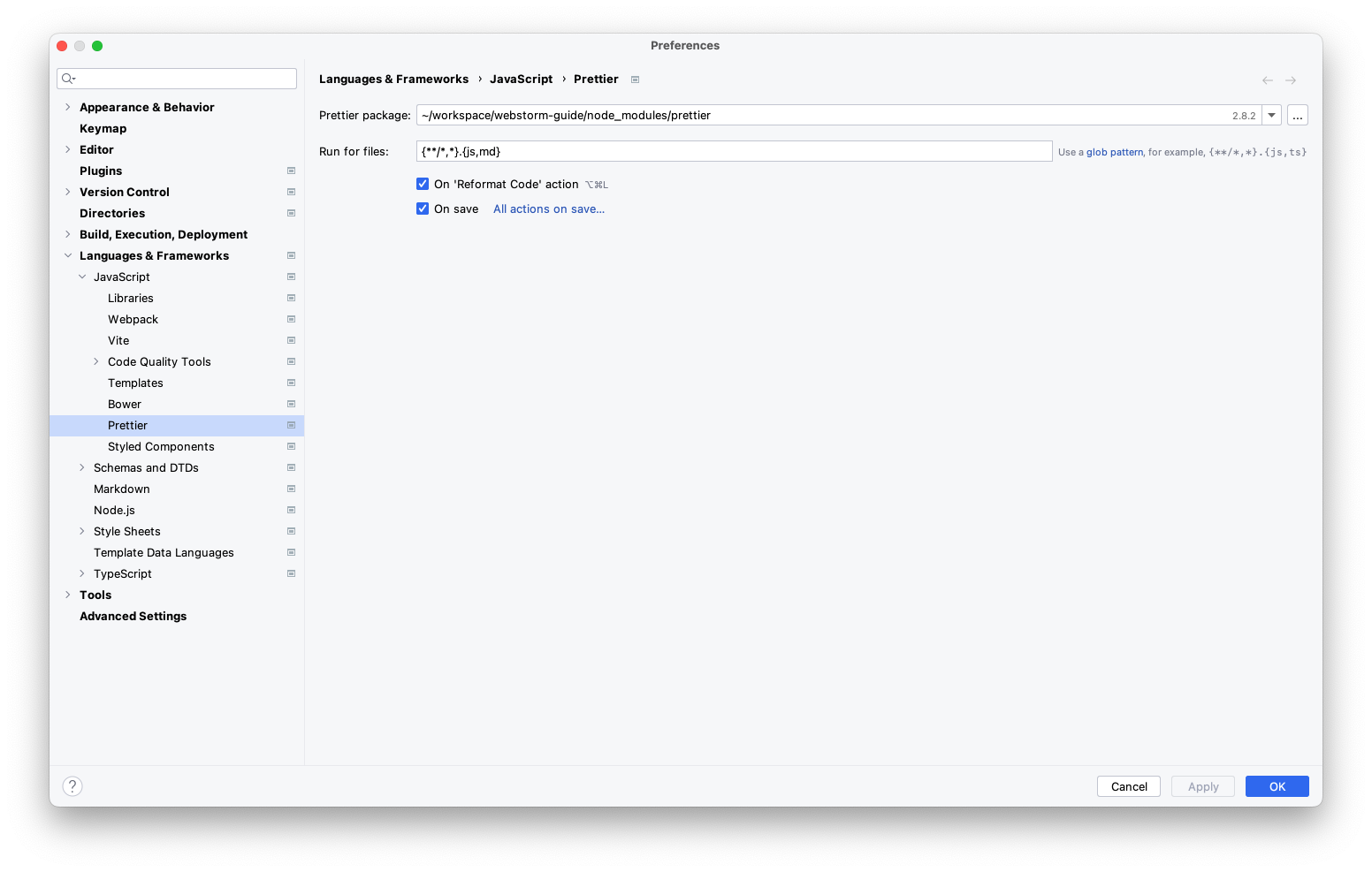 Prettier Configuration